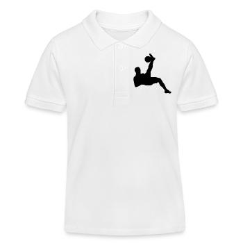 Soccer Player Soccer Soccer Player Soccer Player - Kids Organic Polo Shirt by Stanley/Stella - white - Front