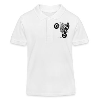 Supermoto - Kinder Organic Poloshirt Mini Sprinter von Stanley/Stella - Weiß - Vorne