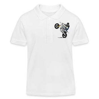 Supermoto - Kinder Organic Poloshirt Mini Sprinter von Stanley/Stella - Weiß - Vorne