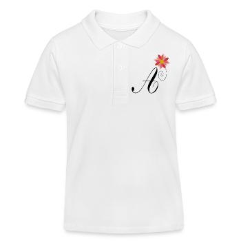 A. ALPHABET. AMOUR - Polo enfant bio Stanley/Stella - blanc - Devant