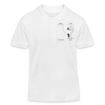 Sorry - Kinder Organic Poloshirt Mini Sprinter von Stanley/Stella - Weiß - Vorne