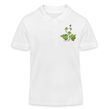 Efeu (Hedera helix) - Kinder Organic Poloshirt Mini Sprinter von Stanley/Stella - Weiß - Vorne