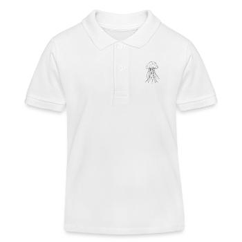 Méduse - Polo enfant bio Stanley/Stella - blanc - Devant