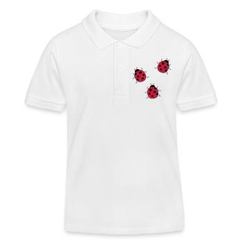 ladybug - Kids Organic Polo Shirt by Stanley/Stella - white - Front