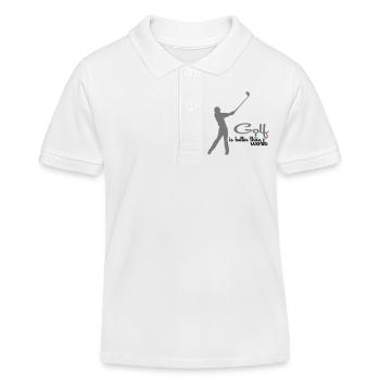 golf - Polo enfant bio Stanley/Stella - blanc - Devant