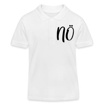 Nö Nein - Kinder Organic Poloshirt Mini Sprinter von Stanley/Stella - Weiß - Vorne