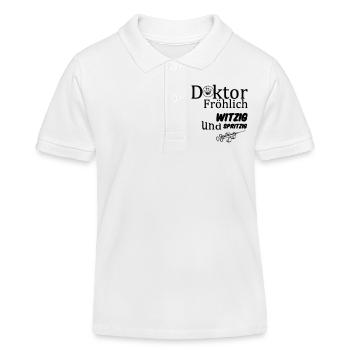 Doktor Fröhlich Geschenk - Kinder Organic Poloshirt Mini Sprinter von Stanley/Stella - Weiß - Vorne