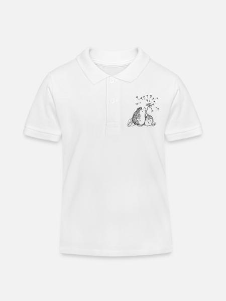 Glückliche Igel - Kinder Organic Poloshirt Mini Sprinter von Stanley/Stella - Weiß