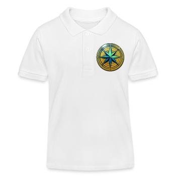 Boussole - Polo enfant bio Stanley/Stella - blanc - Devant
