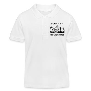 Sound of Mountains - Kinder Organic Poloshirt Mini Sprinter von Stanley/Stella - Weiß - Vorne