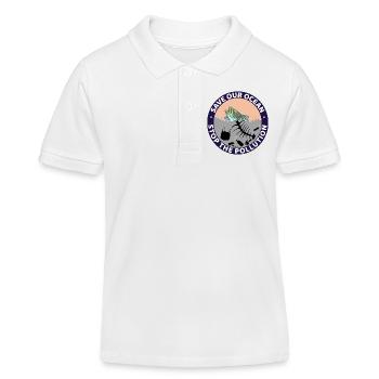Retten Sie unseren Ozean - Kinder Organic Poloshirt Mini Sprinter von Stanley/Stella - Weiß - Vorne