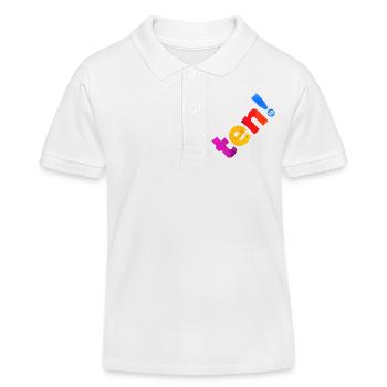 ZEHN 10 JAHRE 10. GEBURTSTAG - Kinder Organic Poloshirt Mini Sprinter von Stanley/Stella - Weiß - Vorne