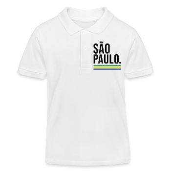 SÃO PAULO – Brazil Urban Colors - Kinder Organic Poloshirt Mini Sprinter von Stanley/Stella - Weiß - Vorne