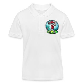 Souris golfeuse / Souris golfeuse - Polo enfant bio Stanley/Stella - blanc - Devant