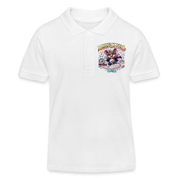 Petit cadeau mignon du costume de Carnaval Souris - Polo enfant bio Stanley/Stella - blanc - Devant