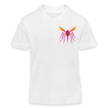 Mosquito, Mosquito, Insect, Evil - Kids Organic Polo Shirt by Stanley/Stella - white - Front