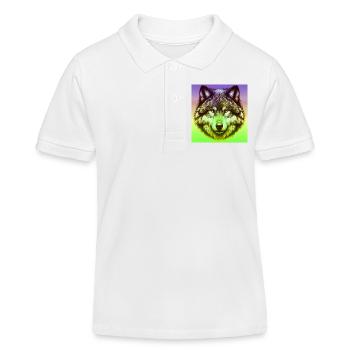 Wolf - Kids Organic Polo Shirt by Stanley/Stella - white - Front