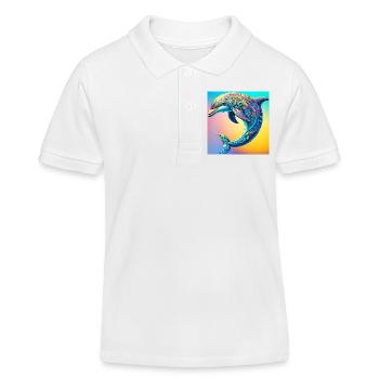 Delfin - Kinder Organic Poloshirt Mini Sprinter von Stanley/Stella - Weiß - Vorne