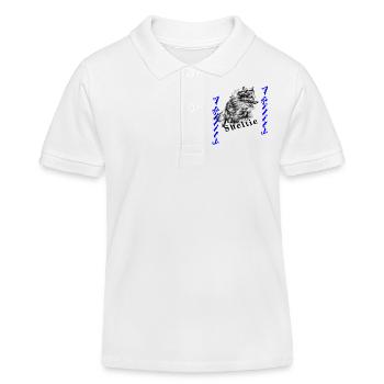 Agility Sheltie S - Kinder Organic Poloshirt Mini Sprinter von Stanley/Stella - Weiß - Vorne