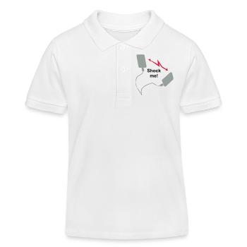 Defibrillator - Shock me! - Kinder Organic Poloshirt Mini Sprinter von Stanley/Stella - Weiß - Vorne