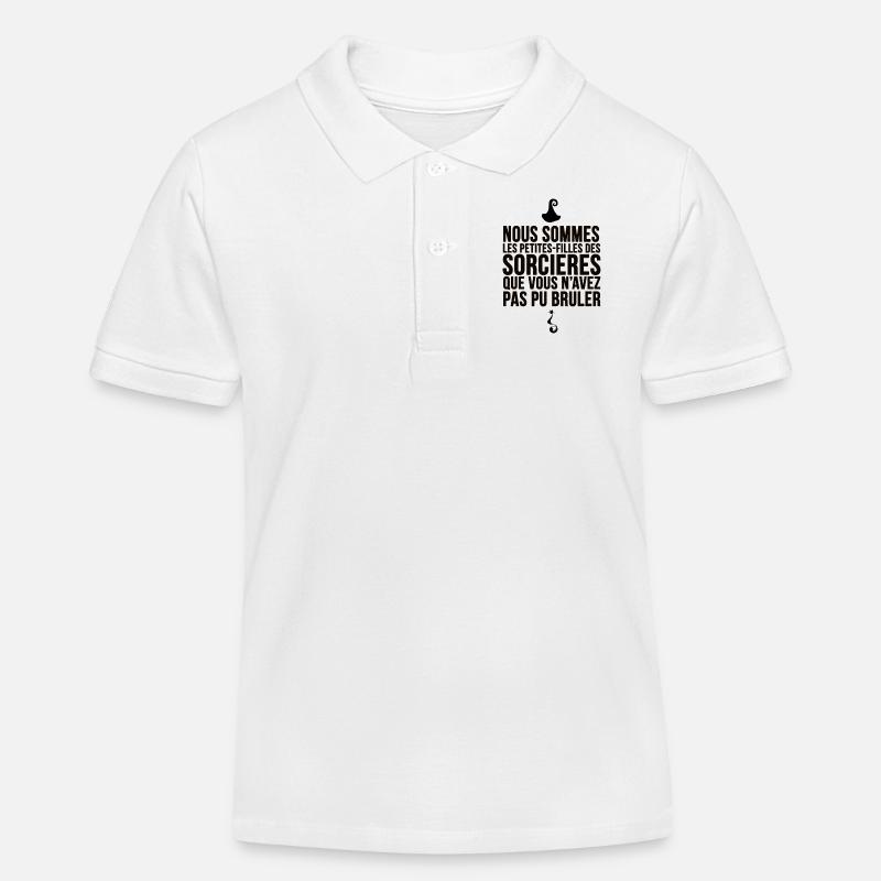 filles de sorcières - Polo enfant bio Stanley/Stella - blanc