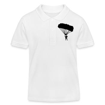 parachute sport - Polo enfant bio Stanley/Stella - blanc - Devant
