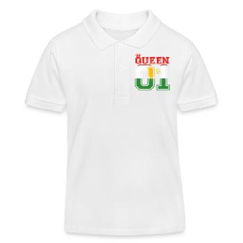 partnerland king 01 prince kurdistan kurde - Kids Organic Polo Shirt by Stanley/Stella - white - Front