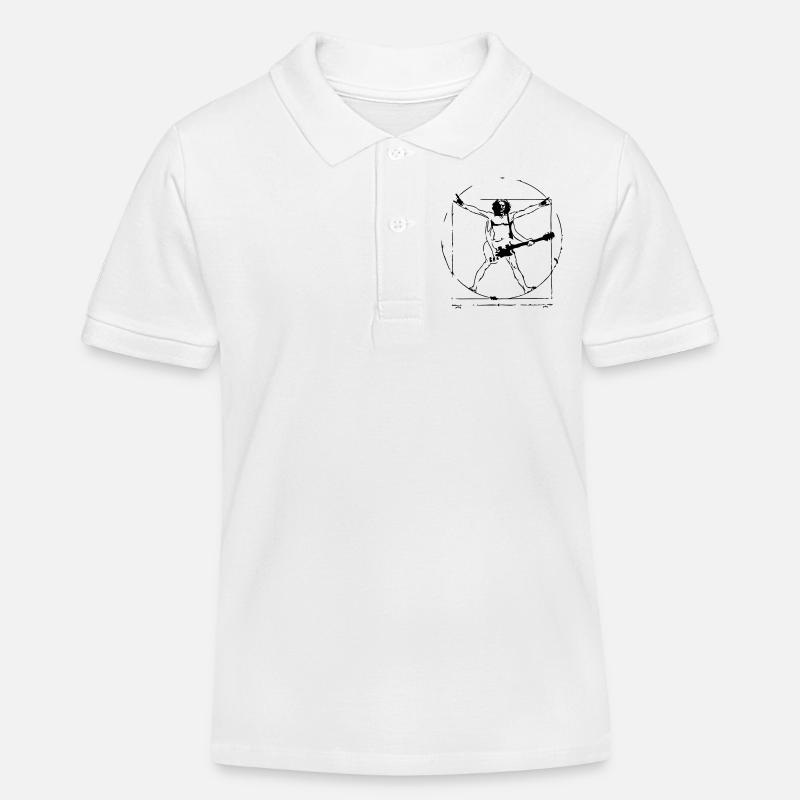 Da Vinci jupe - Polo enfant bio Stanley/Stella - blanc