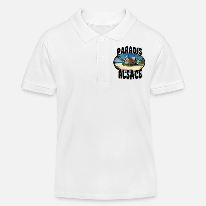 Paradis Alsace - Polo enfant bio Stanley/Stella - blanc