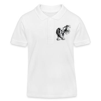 Niedlicher Irish Tinker - Kinder Organic Poloshirt Mini Sprinter von Stanley/Stella - Weiß - Vorne