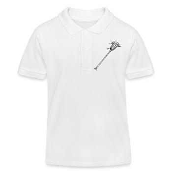 Lacrosse Schläger - Kinder Organic Poloshirt Mini Sprinter von Stanley/Stella - Weiß - Vorne