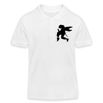 Breakdance B-Girl Silhouette en action - Polo enfant bio Stanley/Stella - blanc - Devant