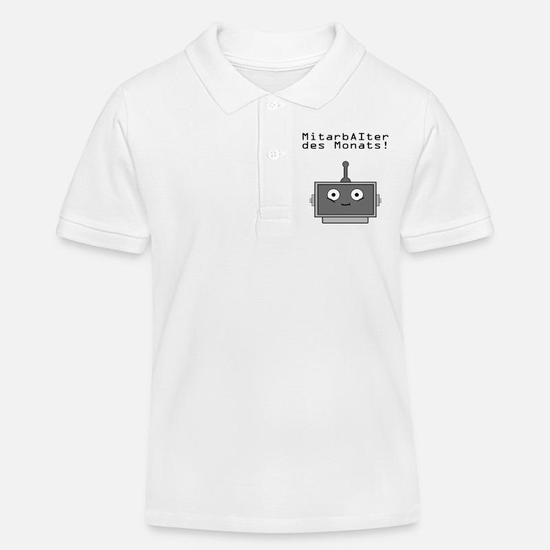 MitArbeiter des Monats - Kinder Organic Poloshirt Mini Sprinter von Stanley/Stella - Weiß