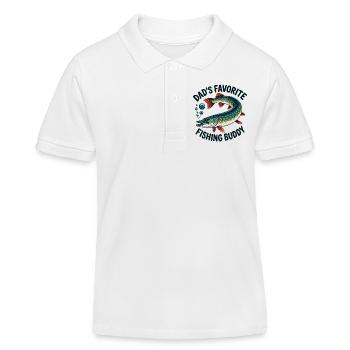 Papa Angel Buddy - Kids Organic Polo Shirt by Stanley/Stella - white - Front