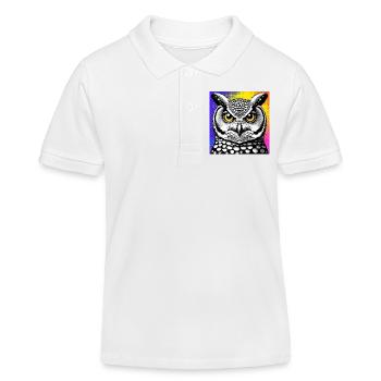 hibou - Polo enfant bio Stanley/Stella - blanc - Devant
