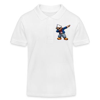 Dabbing Dutch - Kids Organic Polo Shirt by Stanley/Stella - white - Front