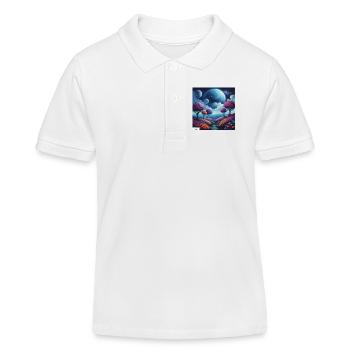 Weg der Harmonie Traumlandschaft - Kinder Organic Poloshirt Mini Sprinter von Stanley/Stella - Weiß - Vorne