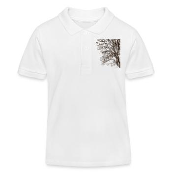 Forêt sombre, Bois sombres, Amoureux de la nature - Polo enfant bio Stanley/Stella - blanc - Devant