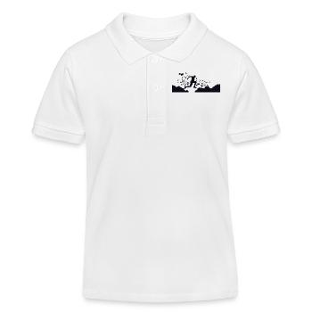 Trail Runner Cross Trail Bergläufer - Kinder Organic Poloshirt Mini Sprinter von Stanley/Stella - Weiß - Vorne