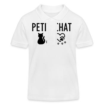 Little cat - Kids Organic Polo Shirt by Stanley/Stella - white - Front