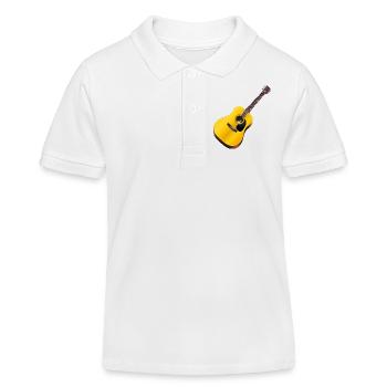 Guitare - Polo enfant bio Stanley/Stella - blanc - Devant