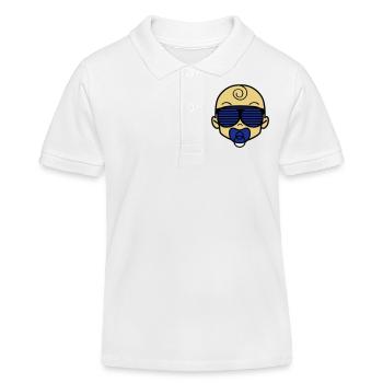 boss_baby_002 - Kinder Organic Poloshirt Mini Sprinter von Stanley/Stella - Weiß - Vorne