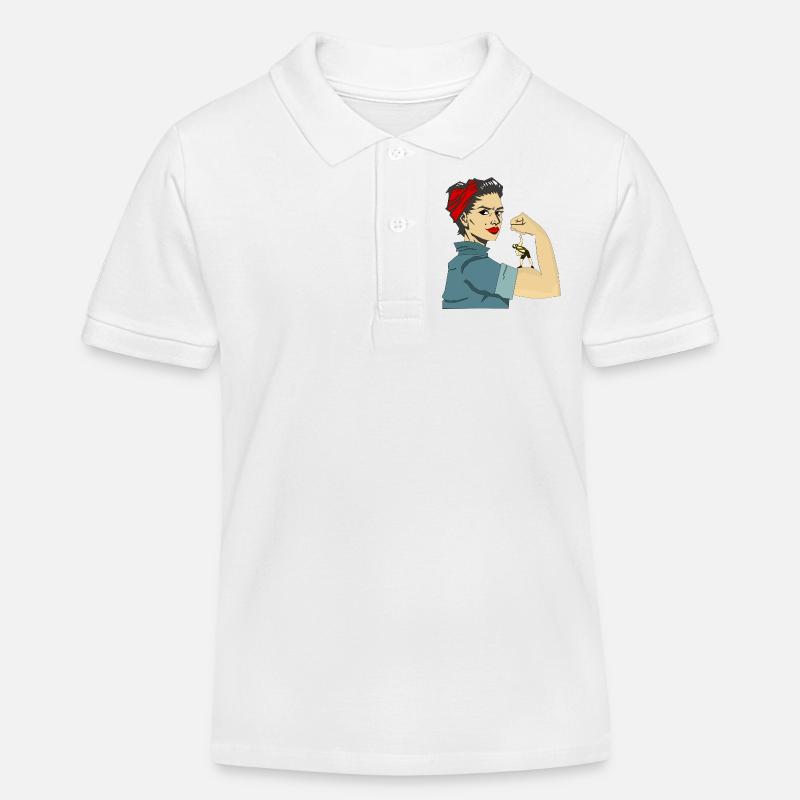 FEMMES FORTES - Polo enfant bio Stanley/Stella - blanc