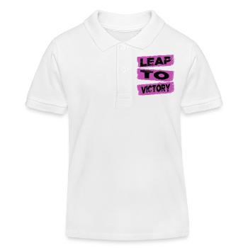 Spine-tingling exhilaration heart-pounding moments - Kids Organic Polo Shirt by Stanley/Stella - white - Front