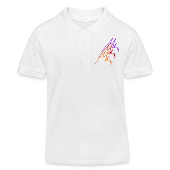 Kölner Dom-Kette - dreifarbig 2 - Kinder Organic Poloshirt Mini Sprinter von Stanley/Stella - Weiß - Vorne