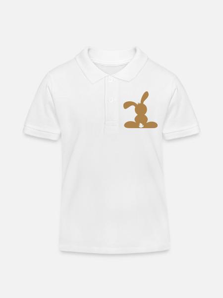 Hase - Kinder Organic Poloshirt Mini Sprinter von Stanley/Stella - Weiß