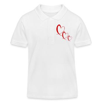 VALENTINSTAG. Junggesellinnenabschied. ICH LIEBE DICH. ICH LIEBE DICH. LIEBE - Kinder Organic Poloshirt Mini Sprinter von Stanley/Stella - Weiß - Vorne