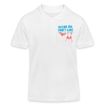 Ocean Air Laundry Day Tee - Kids Organic Polo Shirt by Stanley/Stella - white - Front