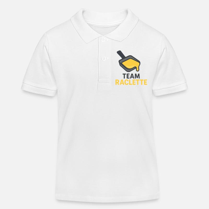 Team Raclette - Polo enfant bio Stanley/Stella - blanc