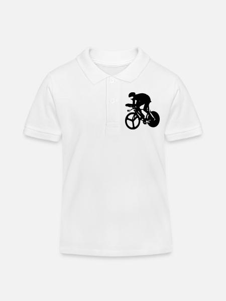 Rennrad - Kinder Organic Poloshirt Mini Sprinter von Stanley/Stella - Weiß
